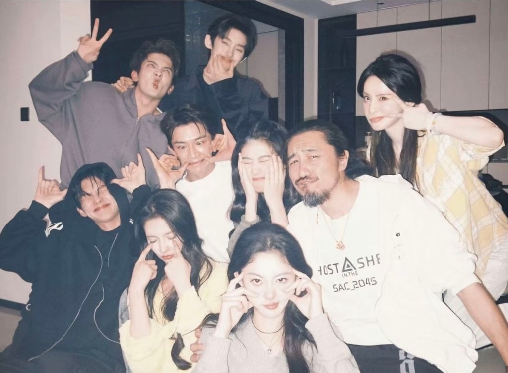 a crew of friends hanging out
