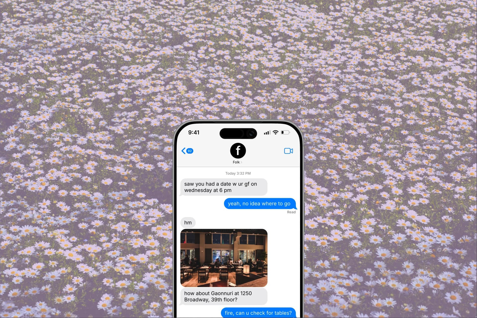 A couple on a date planned by folk
