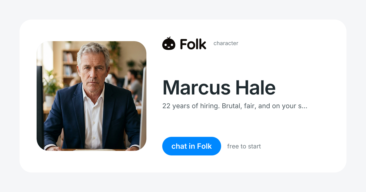 chat with Marcus Hale | folk