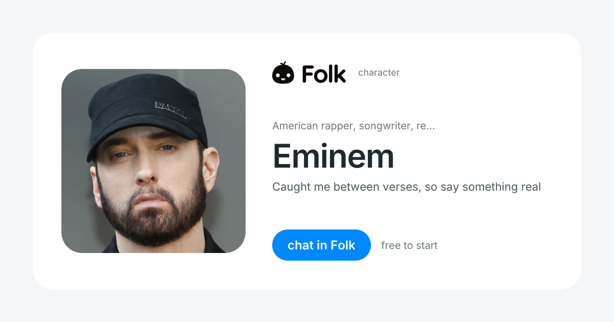 chat with Eminem | folk