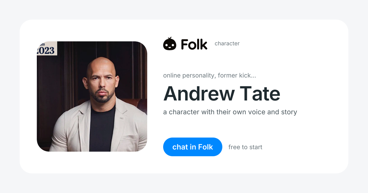 chat with Andrew Tate | folk