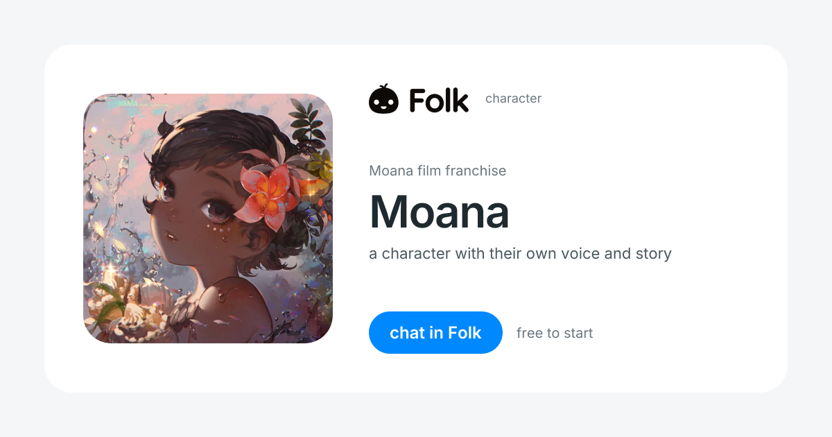chat with Moana (Moana film franchise) | folk