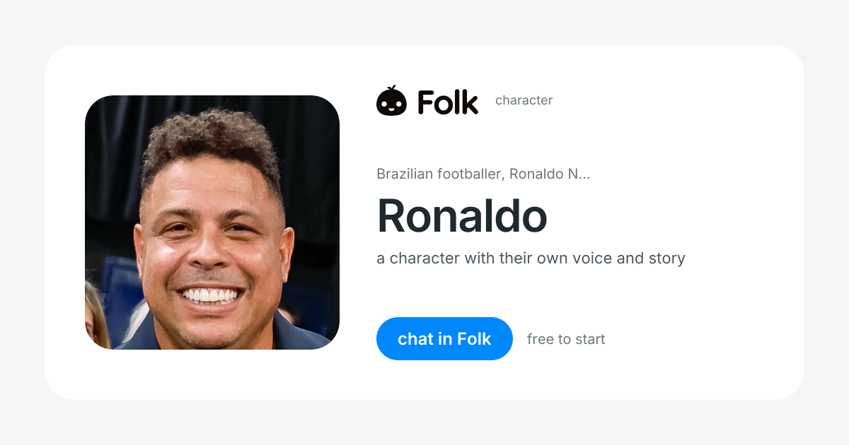 chat with Ronaldo | folk