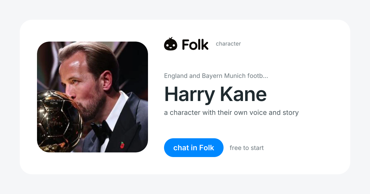 chat with Harry Kane | folk