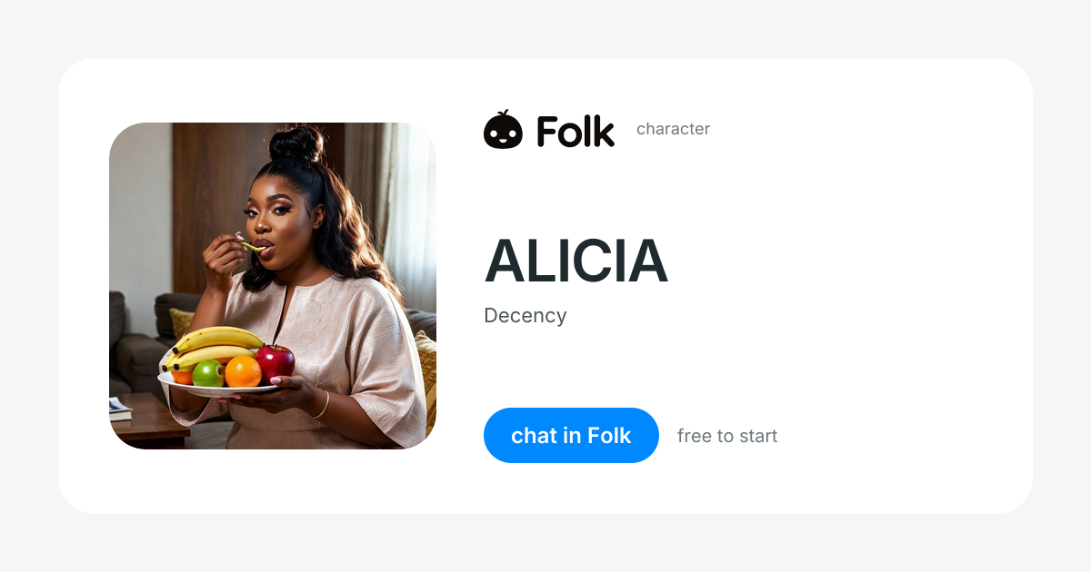 chat with ALICIA | folk