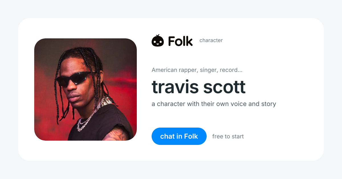 chat with travis scott | folk
