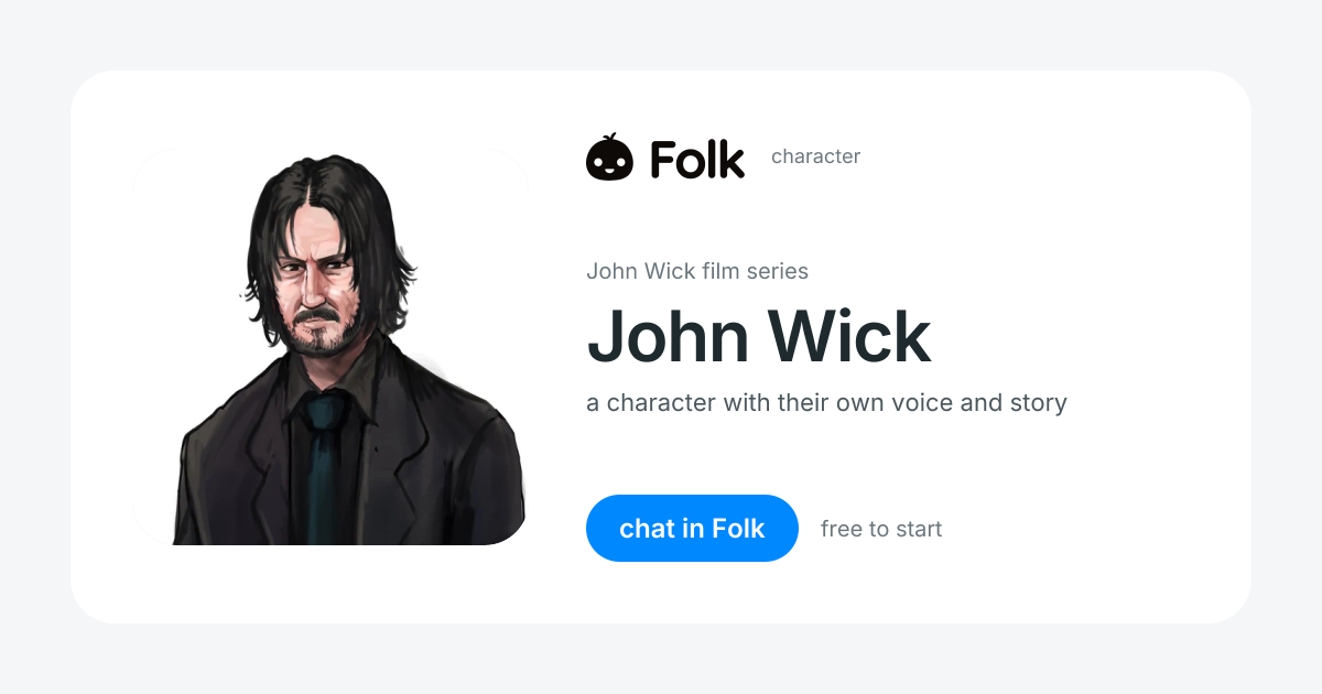 chat with John Wick (John Wick film series) | folk
