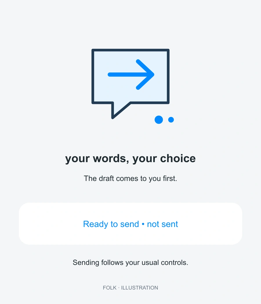 your words, your choice